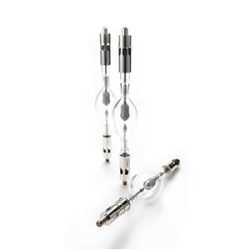 three different types of screws on a white background